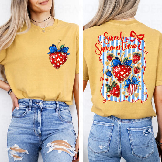 COQUETTE SWEET SUMMERTIME - FRONT+BACK - DTF TRANSFER
