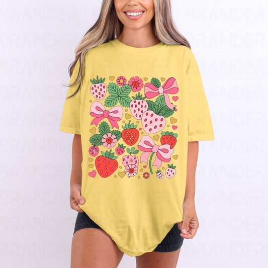COQUETTE FLORAL AND BERRIES COLLAGE - DTF TRANSFER