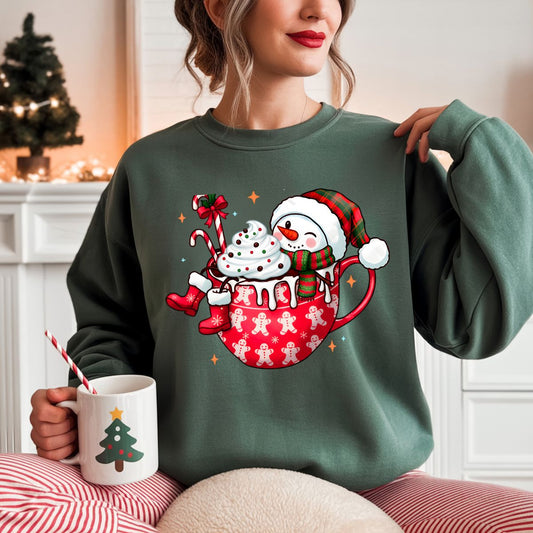 HOT COCOA SNOWMAN - DTF TRANSFER