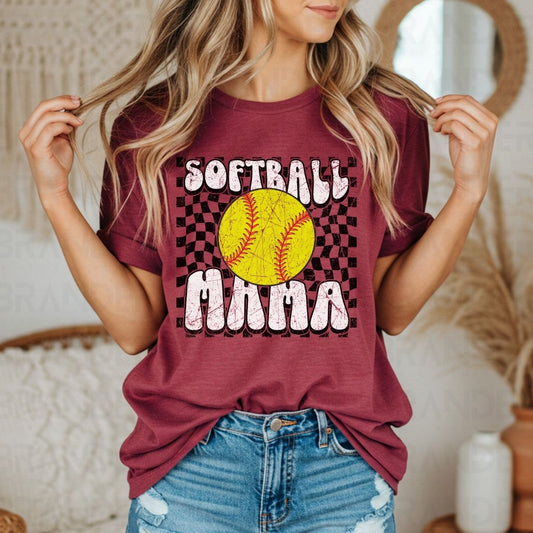 SOFTBALL MAMA - DTF TRANSFER