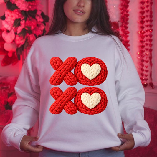 XOXO *FAUX YARN* - DTF TRANSFER