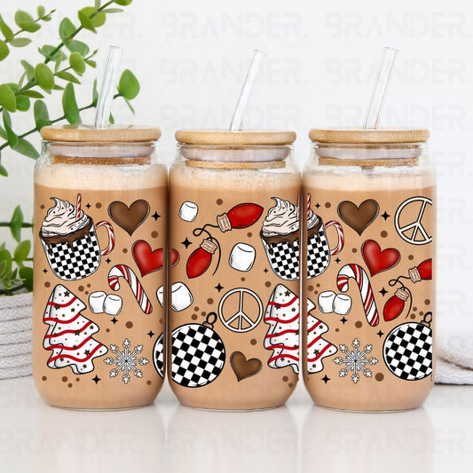 RETRO CHRISTMAS THINGS - 16 OZ - UV DTF