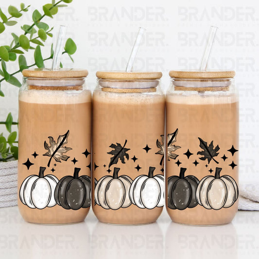 FALL PUMPKINS - 16 OZ - UV DTF