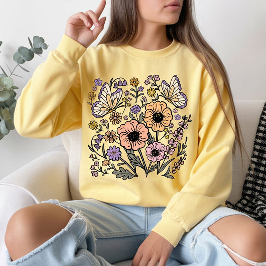 SPRING FLOWERS - COMPLETED TEE