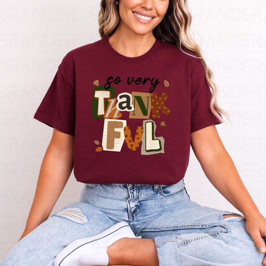 SO VERY THANKFUL - COMPLETED TEE