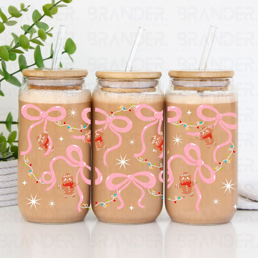 COQUETTE GINGERBREAD MEN - 16 OZ - UV DTF