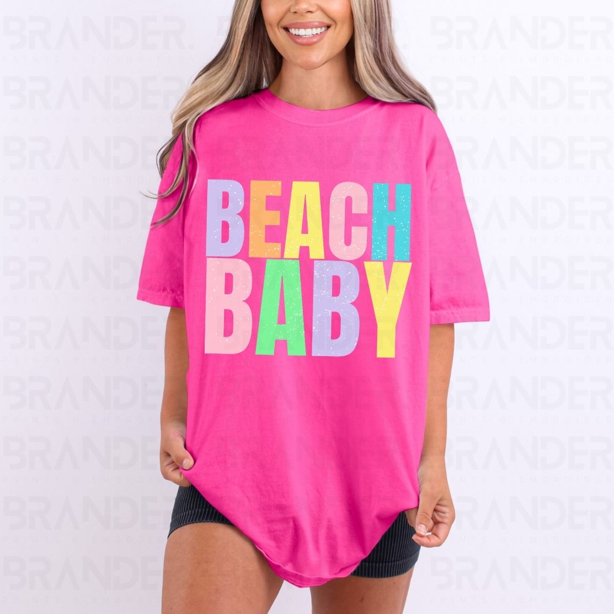 BEACH BABY - *W/GRUNGE* - DTF TRANSFER