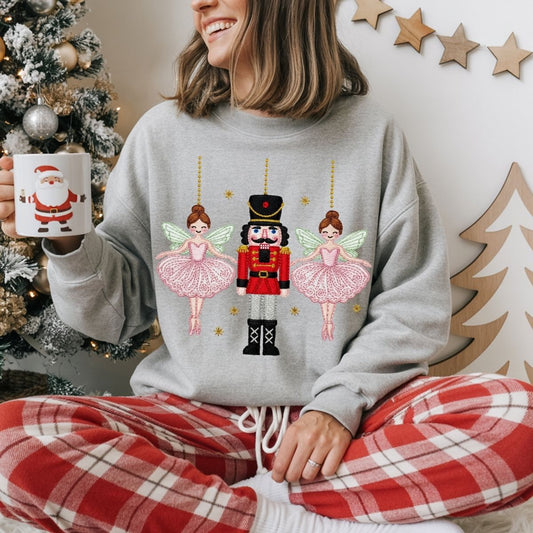 NUTCRACKER AND BALLERINAS *FAUX YARN* - DTF TRANSFER