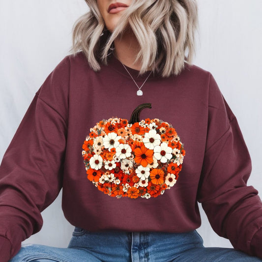 FLORAL PUMPKIN - DTF TRANSFER