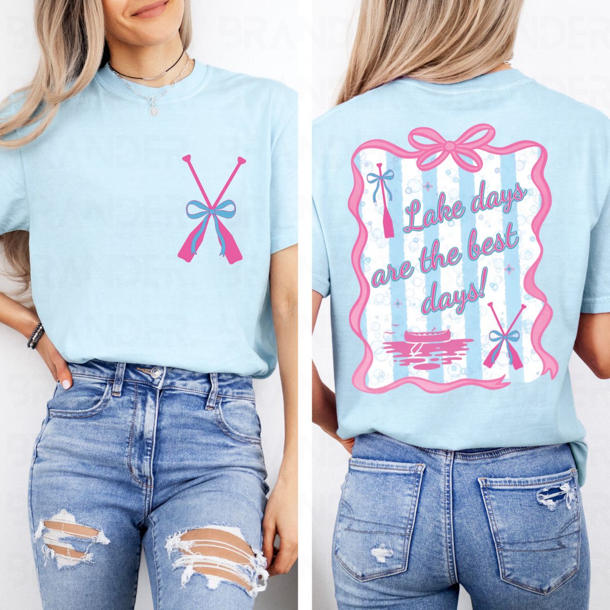 COQUETTE LAKE DAYS ARE THE BEST DAYS - FRONT+BACK - DTF TRANSFER