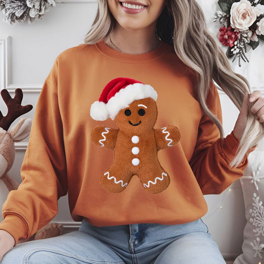 SANTA GINGERBREAD *FAUX YARN* - DTF TRANSFER