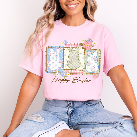 PATCHWORK HAPPY EASTER - DTF TRANSFER