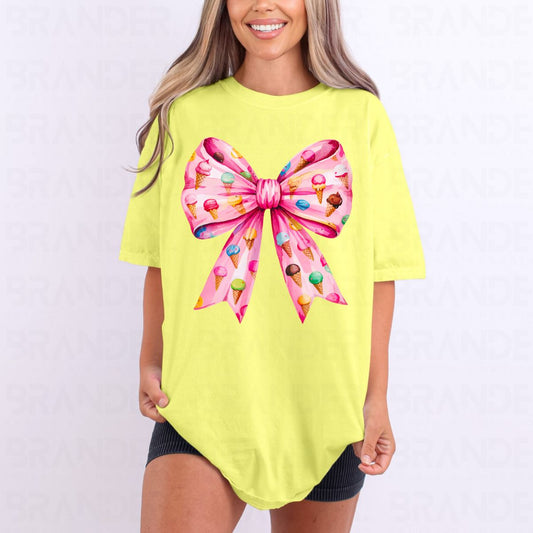 COQUETTE ICE CREAM BOW - DTF TRANSFER