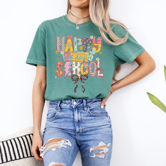 COQUETTE HAPPY LAST DAY OF SCHOOL - DTF TRANSFER