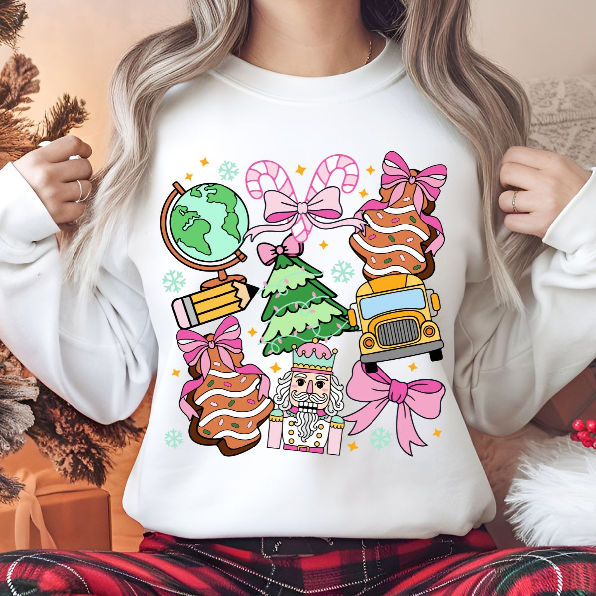 COQUETTE SCHOOL CHRISTMAS DOODLE - DTF TRANSFER