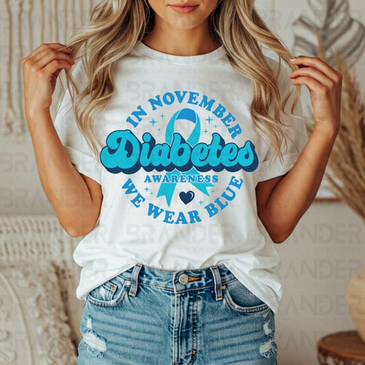 IN NOVEMBER WE WEAR BLUE - DTF TRANSFER