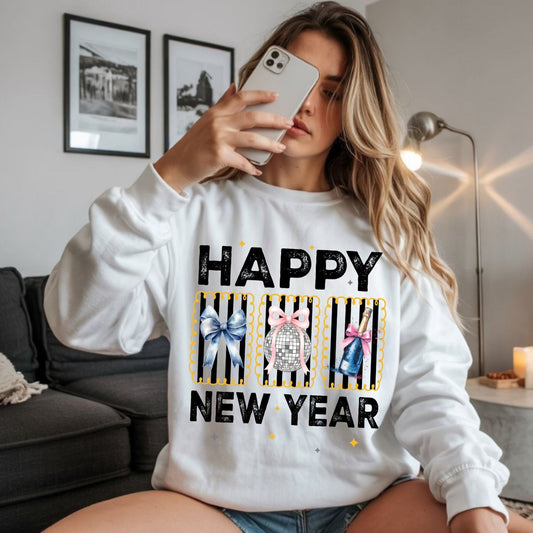 COQUETTE HAPPY NEW YEAR - DTF TRANSFER