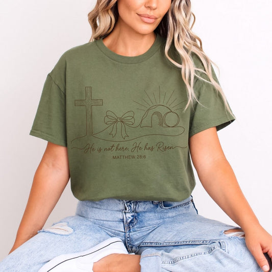 COQUETTE HE IS NOT HERE, HE HAS RISEN - DTF TRANSFER