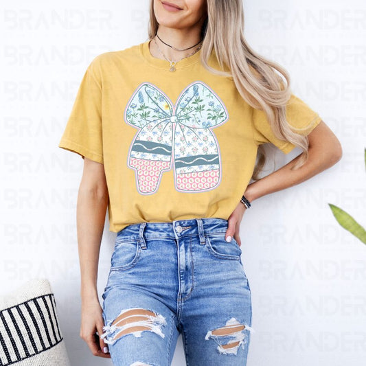 COQUETTE PREPPY FLORAL CRAYON - DTF TRANSFER