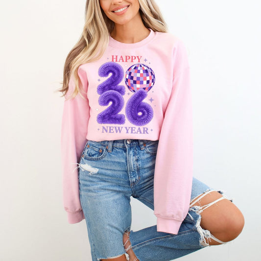 HAPPY NEW YEAR 2026 *FAUX YARN* - DTF TRANSFER