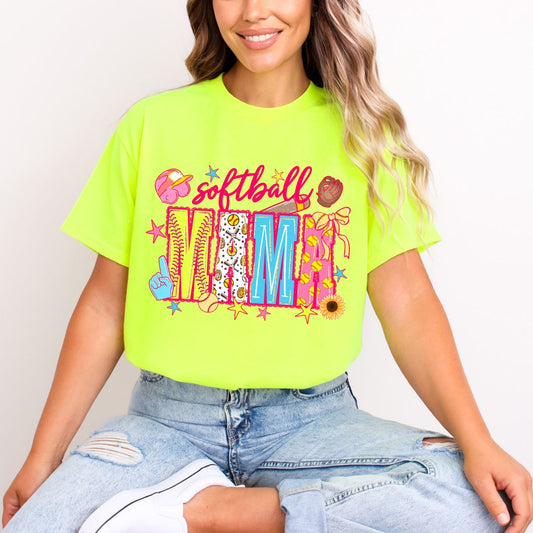 COQUETTE SOFTBALL MAMA - DTF TRANSFER