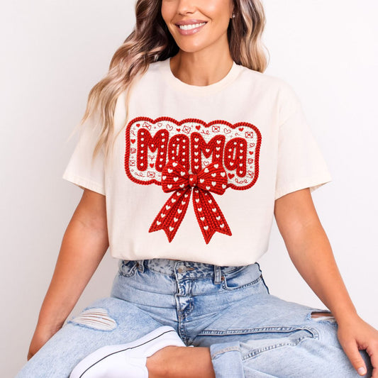 COQUETTE MAMA *FAUX YARN* - DTF TRANSFER