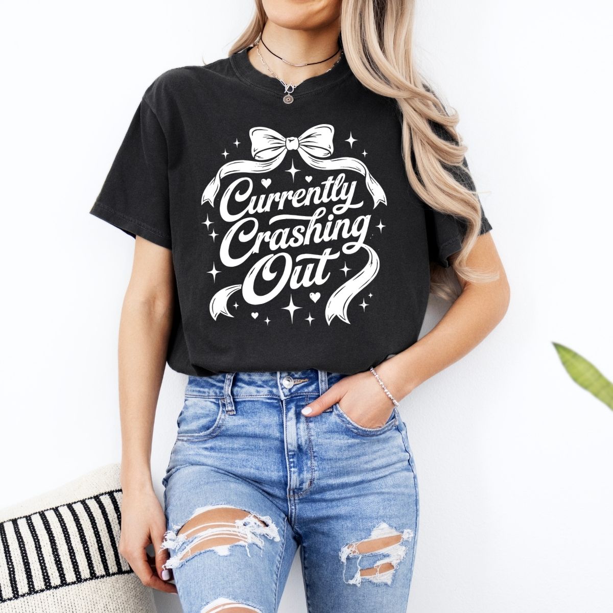 COQUETTE CURRENTLY CRASHING OUT - DTF TRANSFER