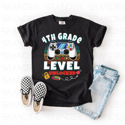 4TH GRADE LEVEL UNLOCKED - DTF TRANSFER