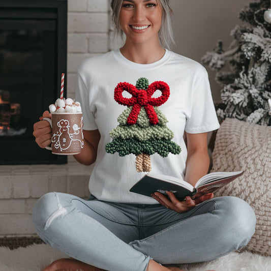 COQUETTE CHRISTMAS TREE *FAUX YARN* - DTF TRANSFER