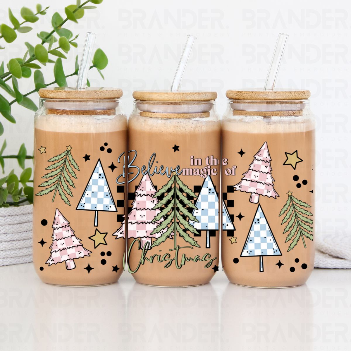 BELIEVE IN THE MAGIC OF CHRISTMAS - 16 OZ - UV DTF