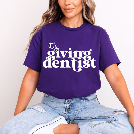 IT'S GIVING DENTIST *WHITE* - DTF TRANSFER