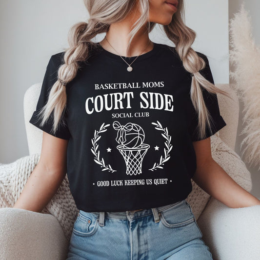 COQUETTE BASKETBALL MOMS *WHITE TEXT* - DTF TRANSFER