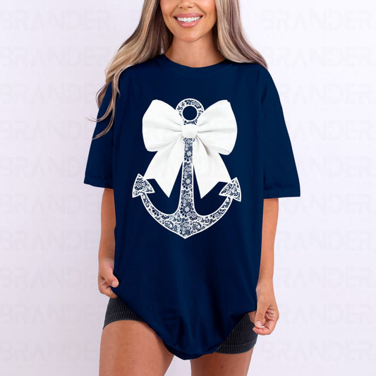COQUETTE ANCHOR - *FAUX LACE* - DTF TRANSFER