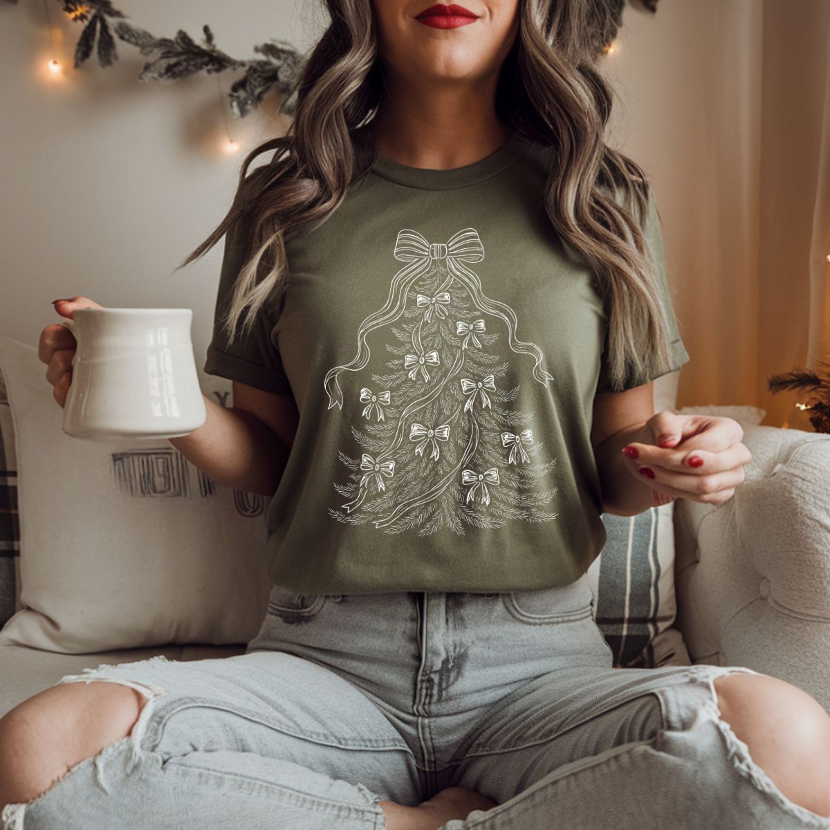 COQUETTE CHRISTMAS TREE - COMPLETED TEE