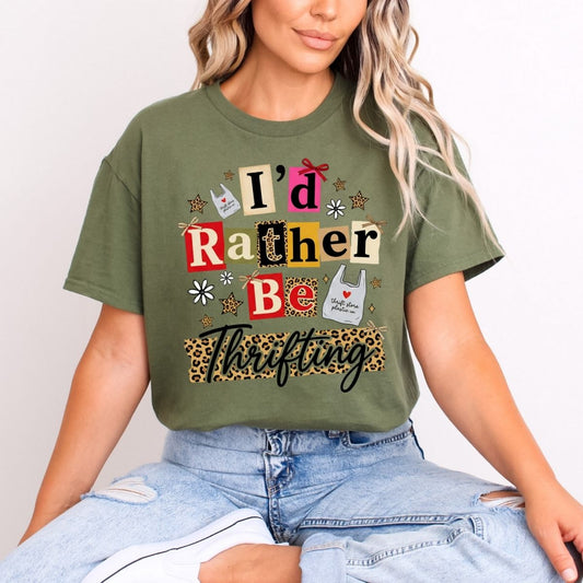 COQUETTE I'D RATHER BE THRIFTING - DTF TRANSFER