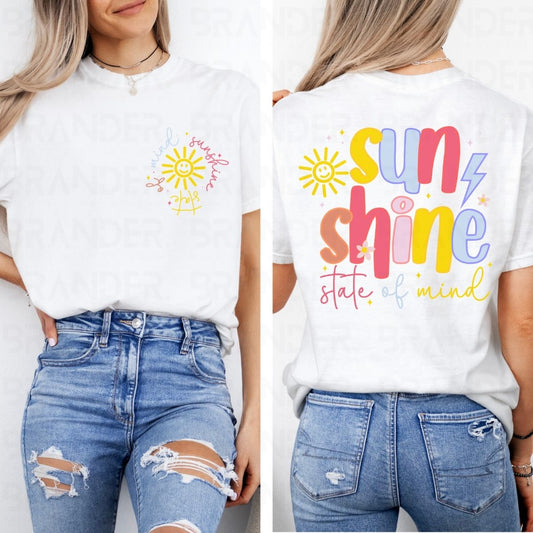 SUNSHINE STATE OF MIND - FRONT+BACK - DTF TRANSFER