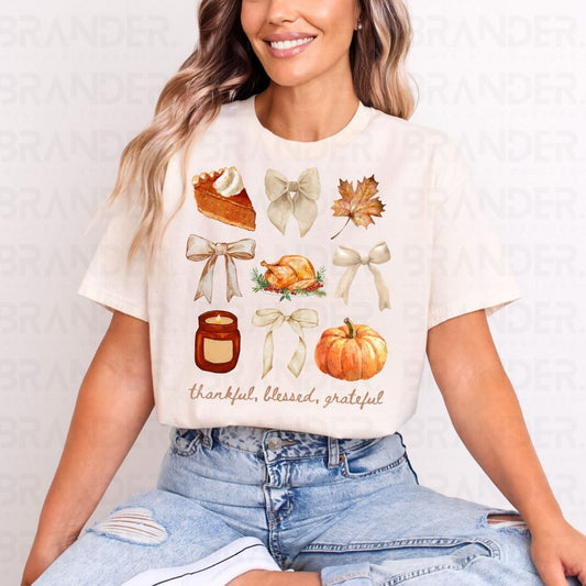 COQUETTE THANKFUL BLESSED GRATEFUL - DTF TRANSFER