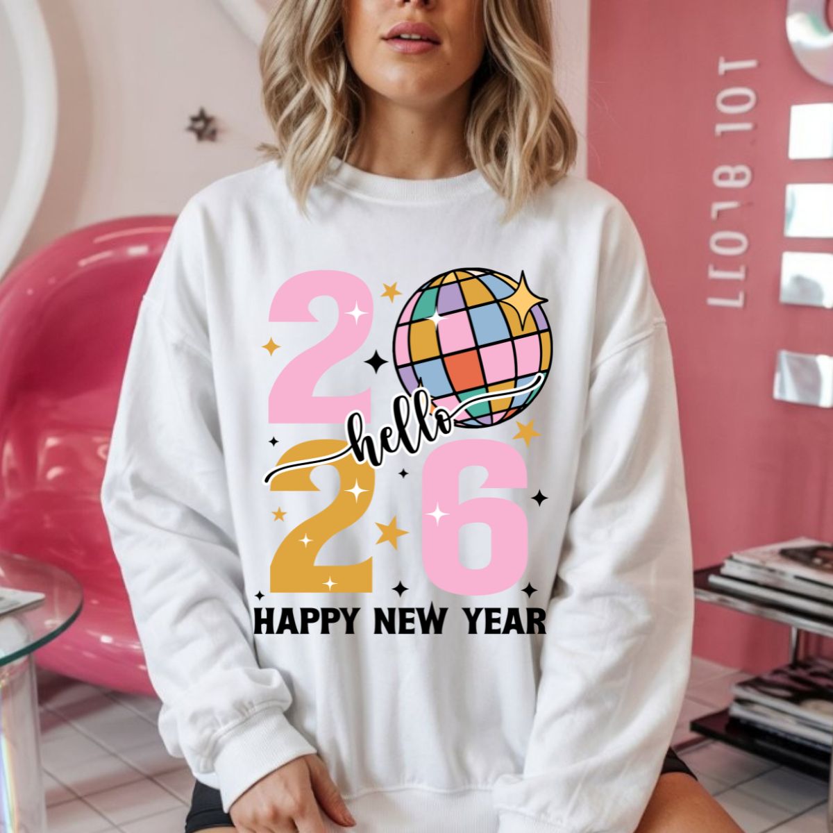 HELLO 2026 HAPPY NEW YEAR - DTF TRANSFER