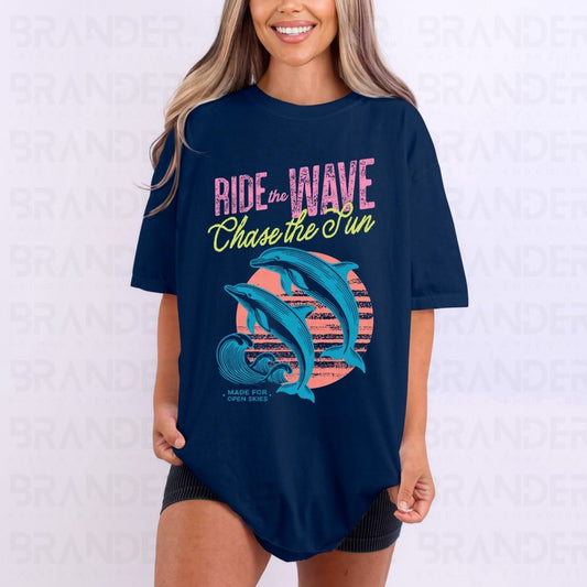 RIDE THE WAVE CHASE THE SUN - DTF TRANSFER
