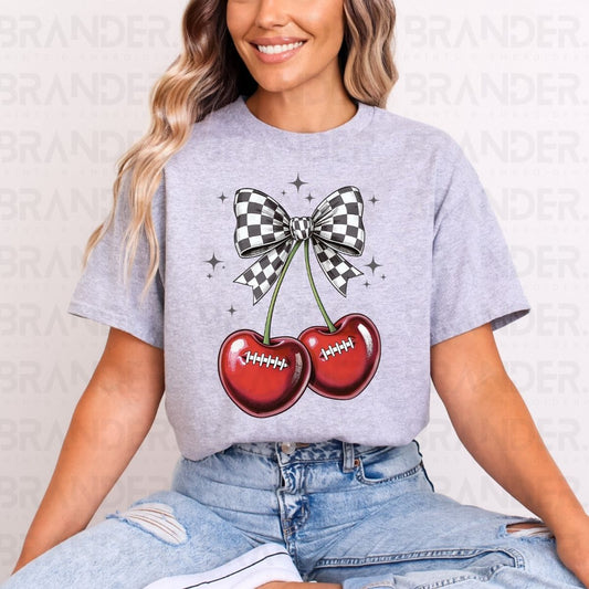 COQUETTE FOOTBALL CHERRIES - DTF TRANSFER