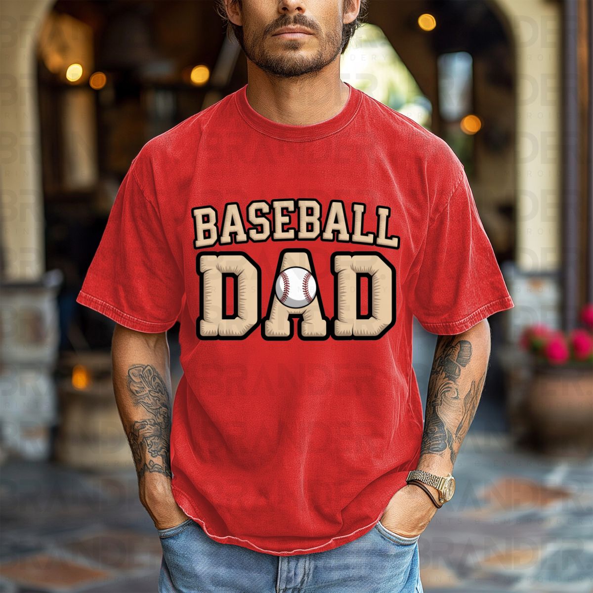 BASEBALL DAD - COMPLETED TEE