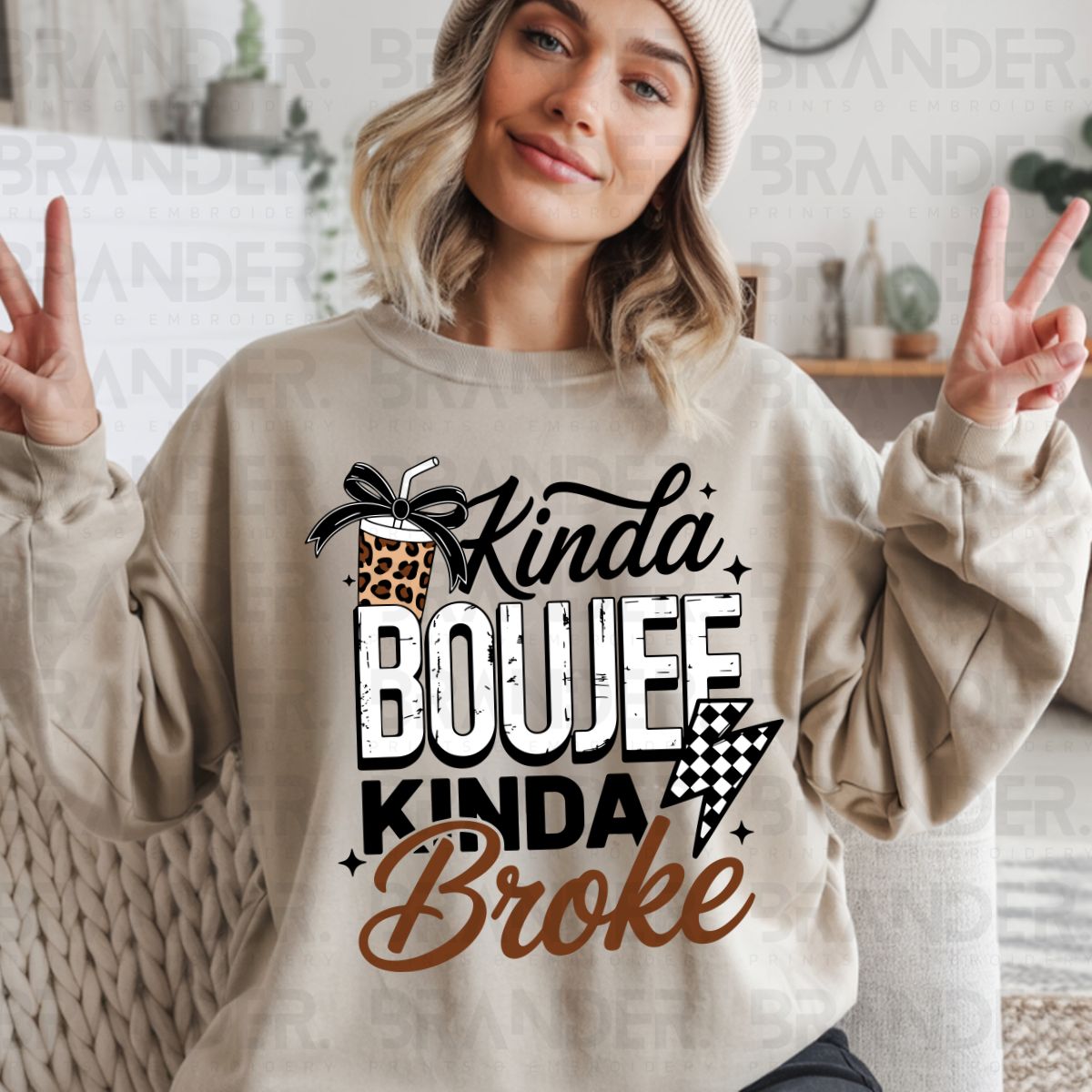 COQUETTE KINDA BOUJEE KINDA BROKE - COMPLETED TEE