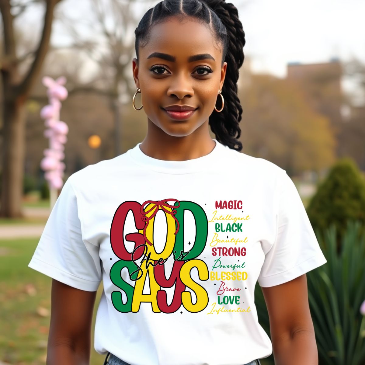 COQUETTE GOD SAYS SHE IS - DTF TRANSFER