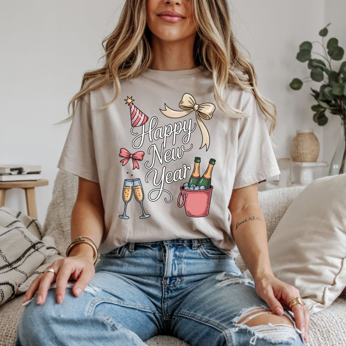 COQUETTE HAPPY NEW YEAR - DTF TRANSFER