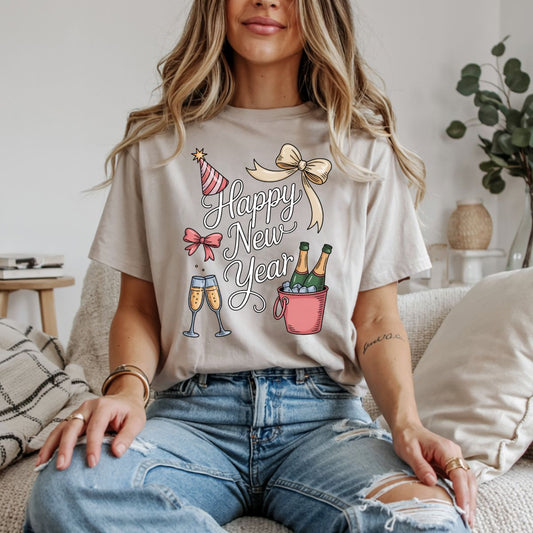 COQUETTE HAPPY NEW YEAR - DTF TRANSFER