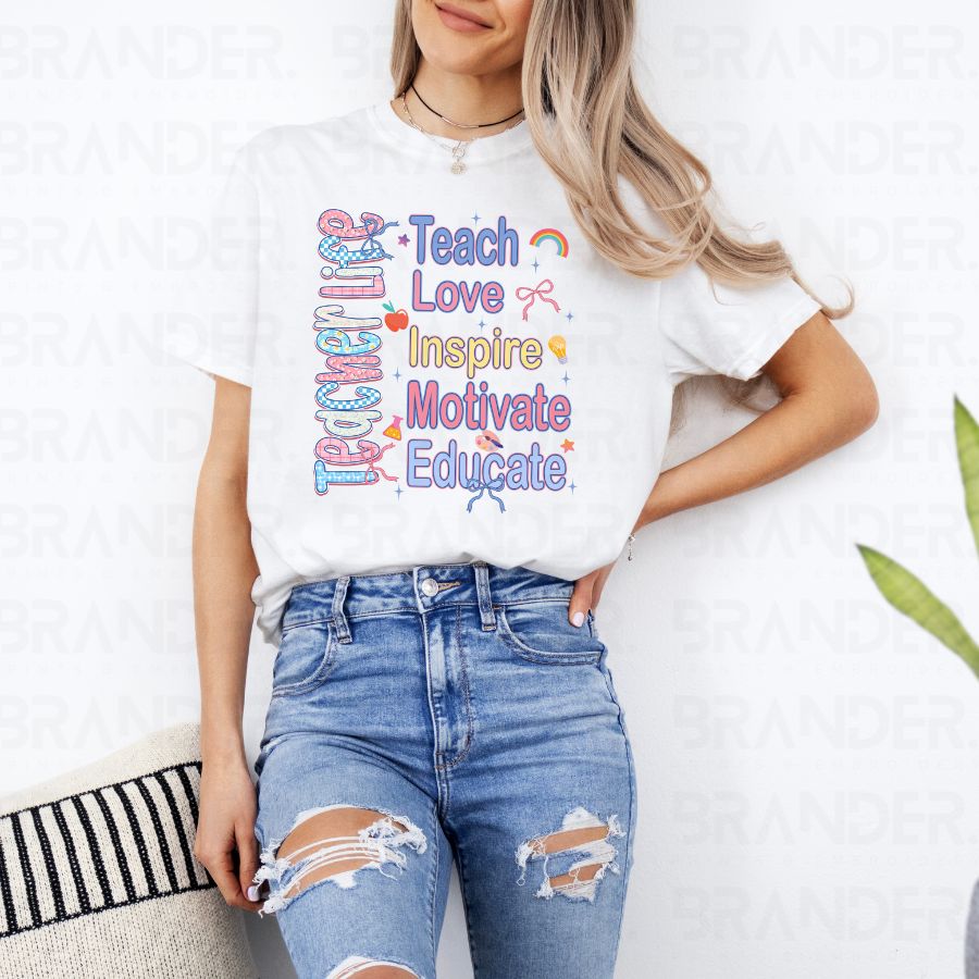 COQUETTE TEACHER LIFE - DTF TRANSFER