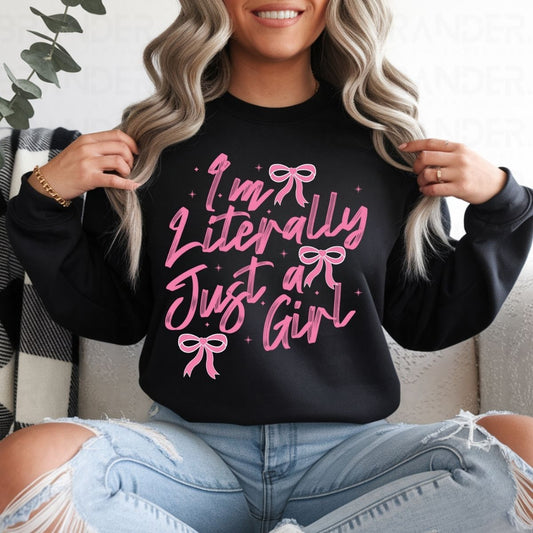 COQUETTE I'M LITERALLY JUST A GIRL - DTF TRANSFER