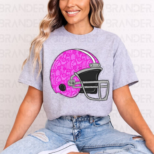 PINK LACE HELMET *FAUX LACE* - DTF TRANSFER