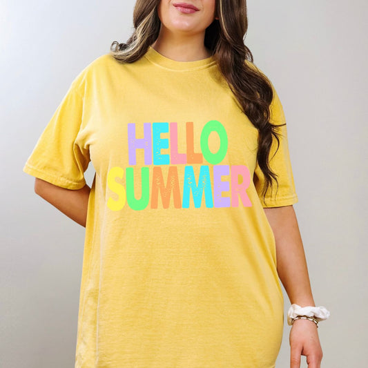 HELLO SUMMER - DTF TRANSFER