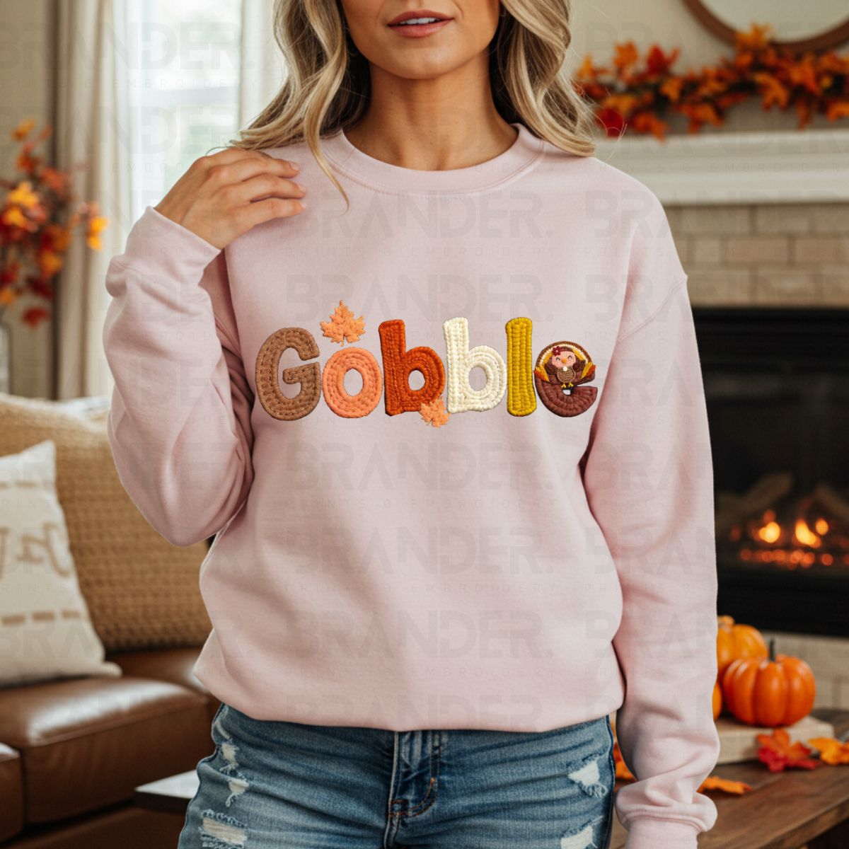 GOBBLE *FAUX YARN* - DTF TRANSFER